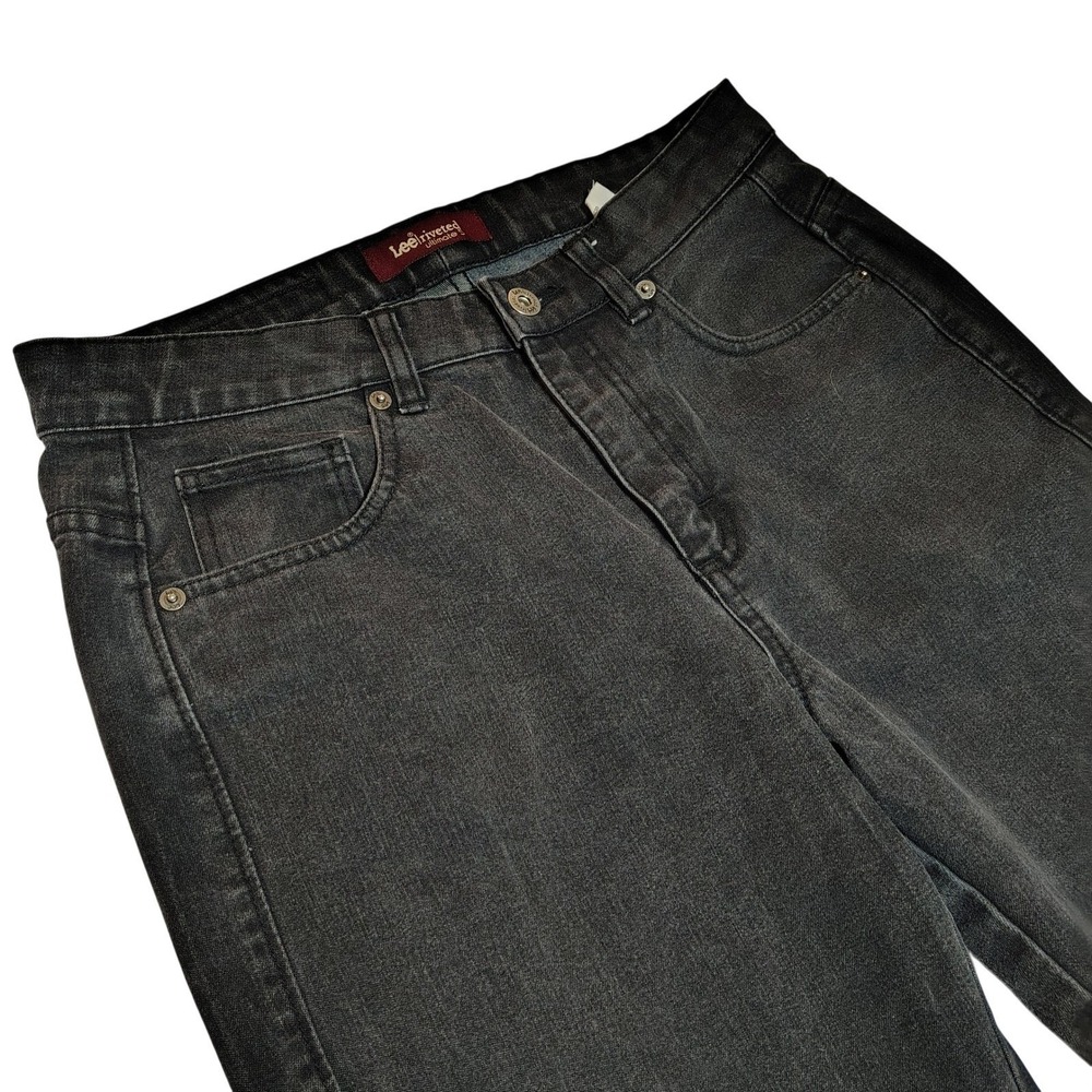 Lee Riveted Ultimate‎ S Women's Jeans Black Wash Bootcut Size 10M Flare